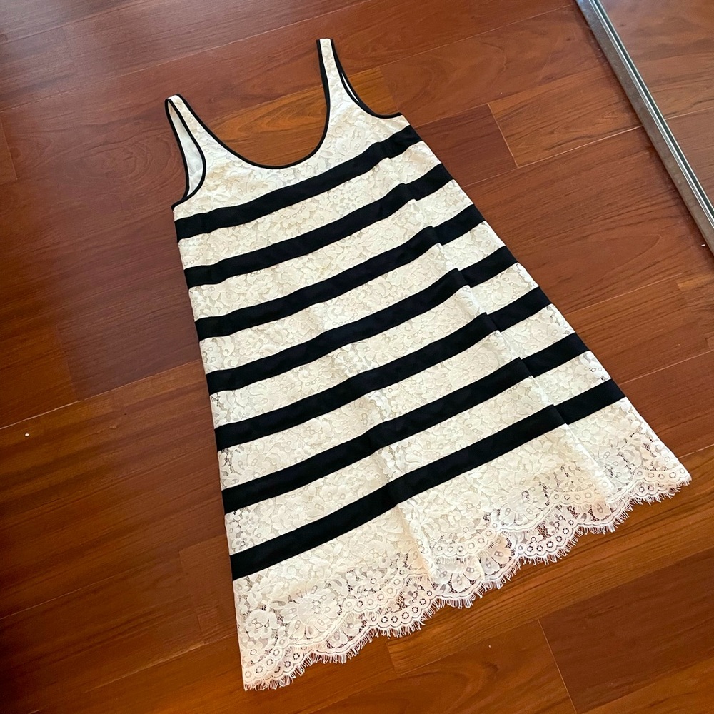 BCBG striped lace dress. Size XXS